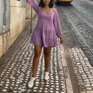 Lavender dress! Flowy